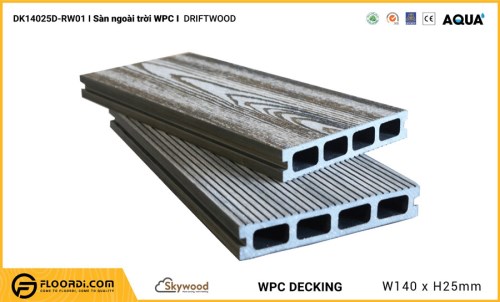 Sàn ngoài trời WPC - Driftwood - DK14025D-RW01